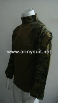 combat shirt digital woodland with frog logo