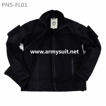 combat fleece jacket black