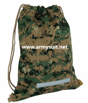 Digital Woodland Drawstring Backpack