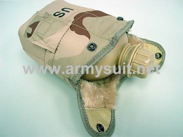 1Qt Canteen Water Bottle wPouch & Cup Desert Camo