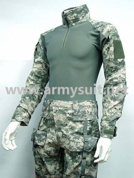 Combat Shirt&Pants Digital ACU Camo Elbow Knee Pad