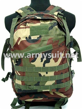 3 Day Molle Assault Backpack Bag Camo Woodland