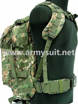 3 Day Molle Assault Backpack Bag Digital Camo Woodland