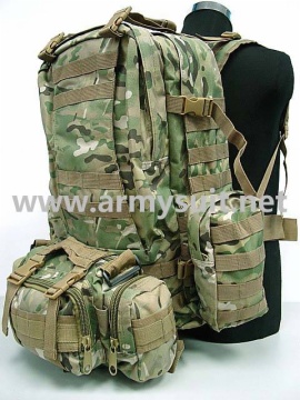 US Army Tactical Molle Assault Backpack Bag Multi Camo