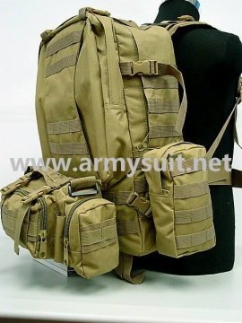 USMC Tactical Molle Assault Backpack Bag Coyote Brown