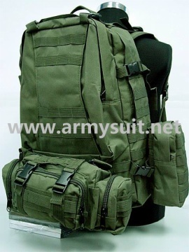 USMC US Army Tactical Molle Assault Backpack Bag OD