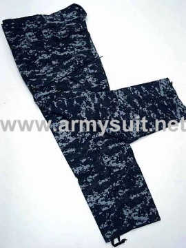 ACU Style Navy Blue Camo Uniform Set