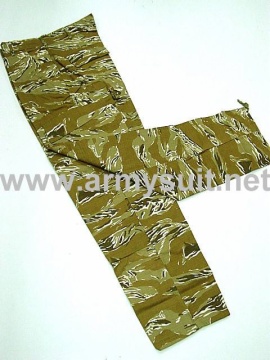 ACU Style Desert Tiger Stripe Camo Uniform(With Shoulder Strap)
