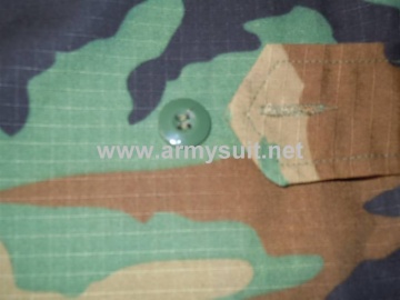 Woodland Camo BDU Uniform(With Shoulder Strap)