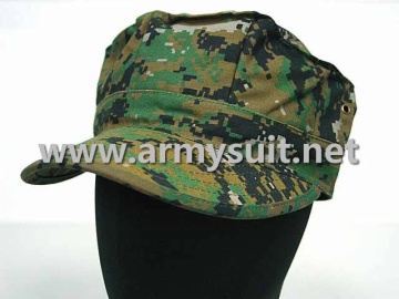 Digital Woodland Camouflage Octagonal Cap