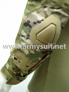 Tactical Combat Shirt Elbow Pad Multi Camo