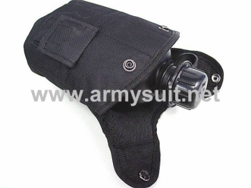 1Qt Canteen Water Bottle wPouch & Cup BK
