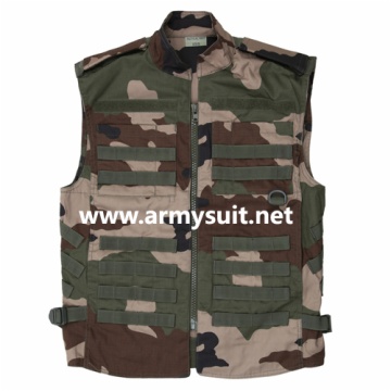 military range vest woodland
