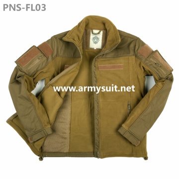 combat fleece jacket coyote