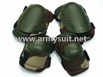 Tactical Knee & Elbow Pads Woodland Camo